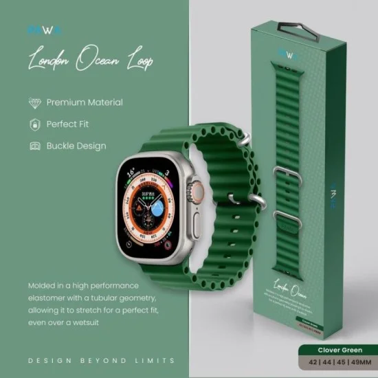 Pawa London Ocean Watch Strap Ultra/Series 8 49/45/44/42Mm